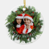 Familiefoto Kerst Ornament - Custom Gift (Voorkant)