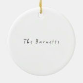 Familiefoto Kerst Ornament - Custom Gift (Achterkant)