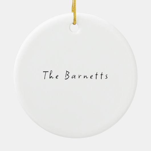 Familiefoto Kerst Ornament - Custom Gift (Achterkant)