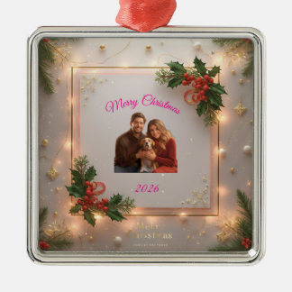 Familiefoto Kerst Ornament | Gepersonaliseerd Hol