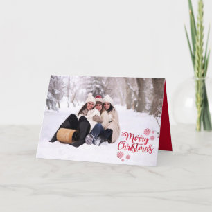 Familiefoto, kerstAfbeelding Feestdagen Kaart