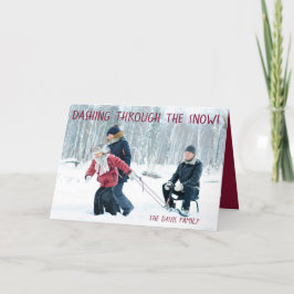 Familiefoto, Kerstmis, Feestdagen Kaart