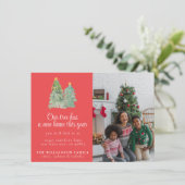 Familiefoto Kerstvakantie Bewegende aankondiging (Staand voorkant)