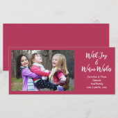 Familiefoto Kerstvreugde | Warme wensen (Voorkant / Achterkant)