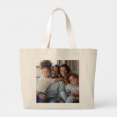 Familiefoto kinder kinderen grote tote bag (Achterkant)