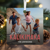 Familiefoto Mele Kalikimaka Metalen Ornament