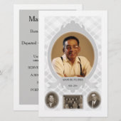 familiefoto memorial aankondiging (Voorkant / Achterkant)