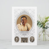 familiefoto memorial aankondiging (Staand voorkant)