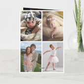 Familiefoto Merry kerstbrief HOLIDAY KAART (Achterkant)