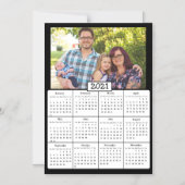 Familiefoto Mini 2021 Kalender Magnetische Uitnodiging (Voorkant)