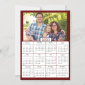 Familiefoto Mini 2021 Kalender Magnetische Uitnodiging (Voorkant)