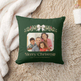 Familiefoto Modern script Kerstmis Kussen