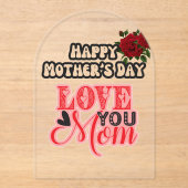 Familiefoto-Moederdag Acryl Uitnodigingen (Voorkant)