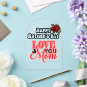 Familiefoto-Moederdag Acryl Uitnodigingen (Insitu (Huwelijk))