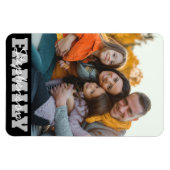 Familiefoto naam magneet (Horizontaal)