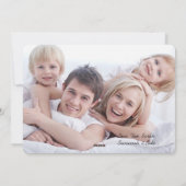 Familiefoto op achterkant Kerstkaart Berkboom (Achterkant)