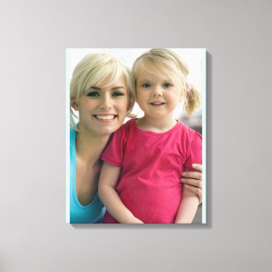 Familiefoto op Canvas Muurkunst Afdruk (Voorkant)