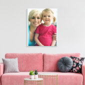 Familiefoto op Canvas Muurkunst Afdruk (Insitu (Woonkamer))