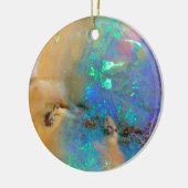 Familiefoto Opal Gemstone Crystal Custom Keramisch Ornament (Links)