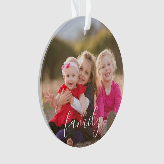 Familiefoto Ornament (voorkant)
