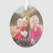 Familiefoto Ornament (voorkant)