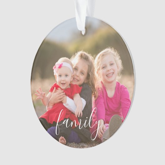 Familiefoto Ornament (voorkant)