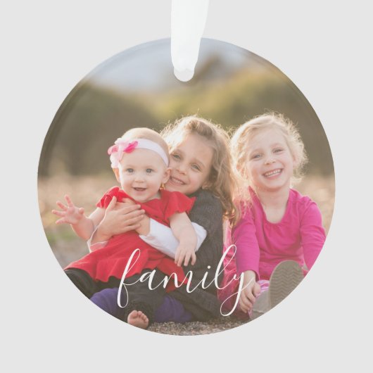 Familiefoto Ornament (voorkant)