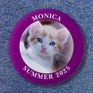 Familiefoto Paarse grens Ronde Button 5,7 Cm