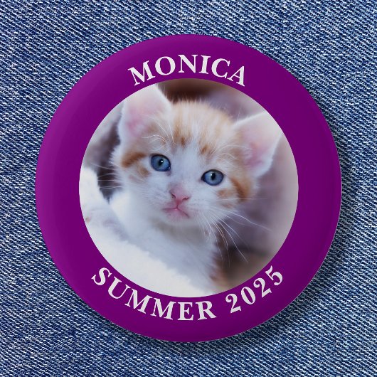 Familiefoto Paarse grens Ronde Button 5,7 Cm