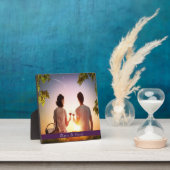 Familiefoto paarse monogram fotoplaat (Insitu)