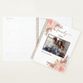 Familiefoto pampas gras roze bloemenwit 2026 planner (Display)