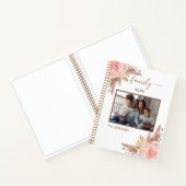 Familiefoto pampas roze bloemwit notitieboek (Binnen)