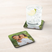 Familiefoto Persoonlijke achternaam Monogram Bier Onderzetter (Rechterzijde)