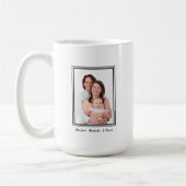 Familiefoto Persoonlijke naam Modern Koffiemok (Links)