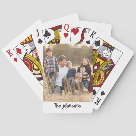 Familiefoto Pokerkaarten (Achterkant)