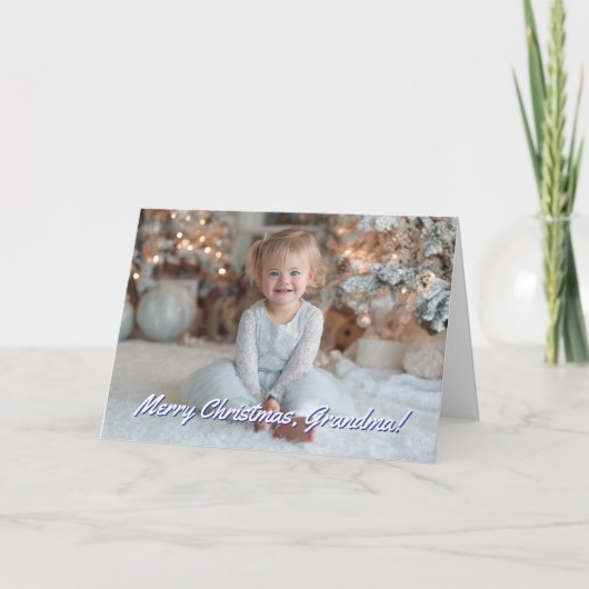 Familiefoto Prettig Kerstfeest Feestdagen Kaart (Voorkant)