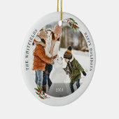 Familiefoto Prettige feestdagen Keepomwille Keramisch Ornament (Rechts)