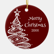 Familiefoto Rood Wit Kerstboom Cadeau