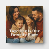 Familiefoto samen is onze favoriete plek fotoplaat (Voorkant)