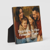 Familiefoto samen is onze favoriete plek fotoplaat (Voorkant)