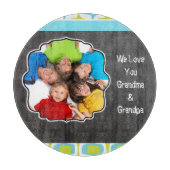 Familiefoto schoolbord We houden van je Snijplank (Voorkant)