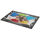 Familiefoto schoolbord We houden van je Snijplank (Hoek)