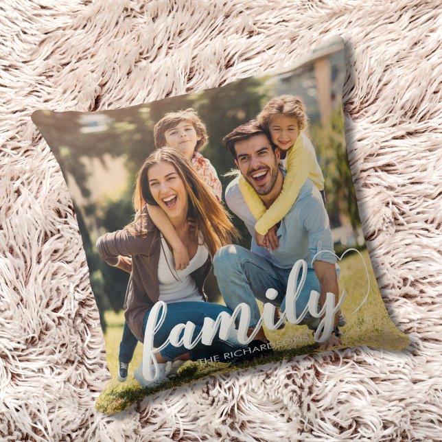 Familiefoto Script Twee Foto Aandenken Kussen (Creator heeft geüpload)