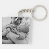 Familiefoto Sleutelhanger Custom Foto Cadeaus (Achterkant)