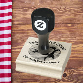 Familiefoto Thanksgiving Party Favoriet Rubberstempel