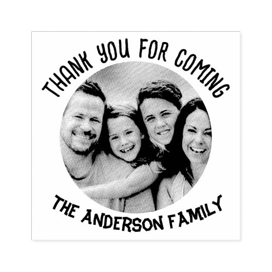 Familiefoto Thanksgiving Party Favoriet Rubberstempel (Afrduk)