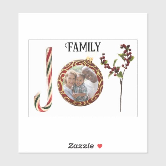 Familiefoto Vakantie JOY Sticker (Vel)
