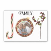 Familiefoto Vakantie JOY Sticker (Voorkant)