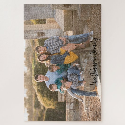 Familiefoto van Cherished Memories Legpuzzel (Verticaal)