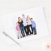 Familiefoto Vierkante Sticker (Envelop)